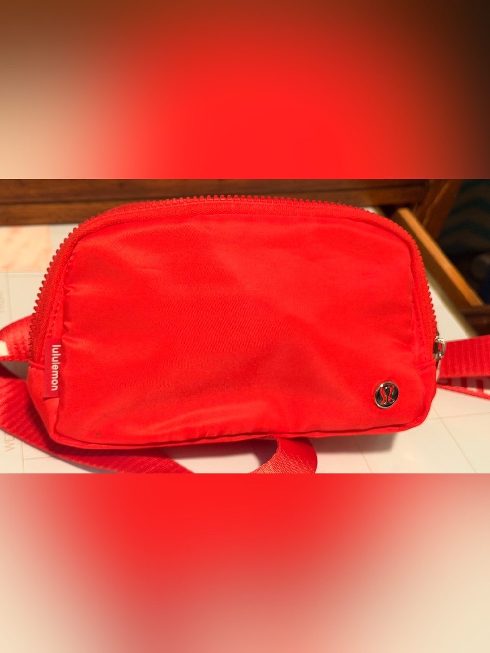 lululemon athletica Red Zip Pouch